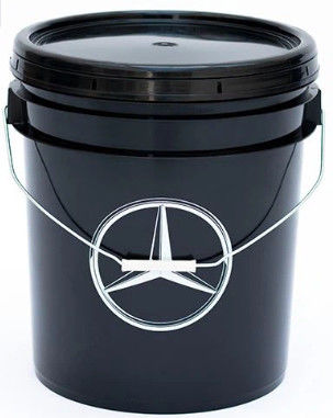 Contenitori di secchi di plastica nera da 18 litri per il lavaggio delle automobili personalizzati