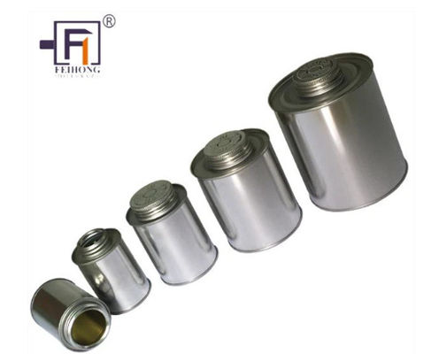 118ML Contenitori di stagno metallico con coperchio a vite per adesivi chimici