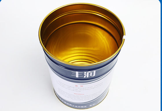 Bottile di vernice di 5 galloni di metallo rivestito di oro fenolico con approvazione delle Nazioni Unite