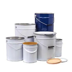 1 gallone a 6 galloni Food Safe Acciaio a testa aperta con rivestimento interno di qualità alimentare
