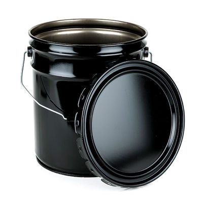 5 galloni di Acciaio Nero Crimp Cover Bucket