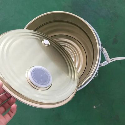 Botti di metallo rotondi per alimenti sicuri 5 galloni 0,28-0,42 mm