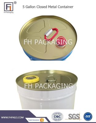 UN Rated 5 Gallon Tight Head Bucket per olio di palma Rotondo
