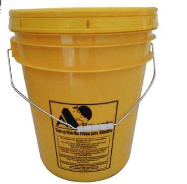 Contenitori in secchi di plastica giallo UN 20L per il deposito di colla