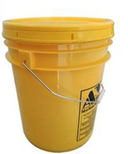 Contenitori in secchi di plastica giallo UN 20L per il deposito di colla