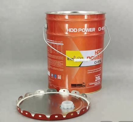 20 litri secchio di metallo e coperchio testa aperta con becchetti flessibili coperchio di fiori