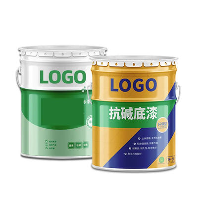 Metallo 10 litri di vernice secchio 3 galloni con rivestimento interno di lacca e coperchio del cerchio
