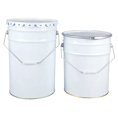 5L Rivestimento in polvere Bocchetta di vernice in metallo Maniglia nera Colore bianco
