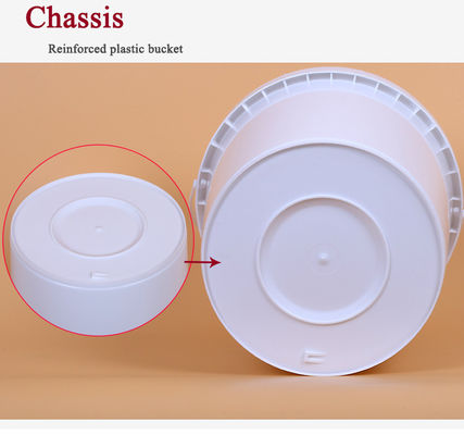 1.5 Galoni di contenitori di plastica naturali a testa aperta