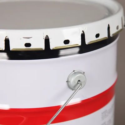 5L Rivestimento in polvere Bocchetta di vernice in metallo Maniglia nera Colore bianco