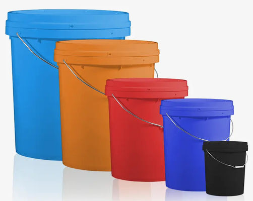 Botti di plastica rotondi con coperchio da 2-3 mm per lo stoccaggio