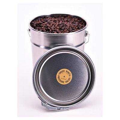 Cucine di metallo con coperchio per la conservazione dei chicchi di caffè