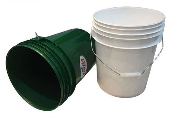 Contenitori di secchi di plastica resistenti agli UV per alimenti con stampa personalizzata e tappo a scatto