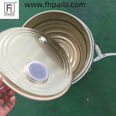Fagioli di caffè in acciaio inossidabile, secchio metallico vuoto, 20L con valvola d'aria