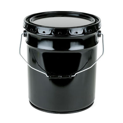 5 galloni di Acciaio Nero Crimp Cover Bucket