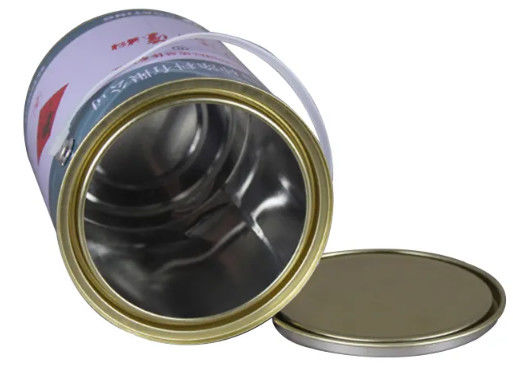 Piccolo bidone rotondo con coperchio a leva perfetto per lo stoccaggio e il trasporto di sostanze chimiche